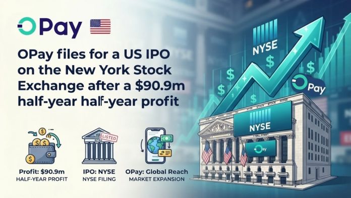 OPay files for a US IPO on the New York Stock Exchange after a $90.9m half-year profit